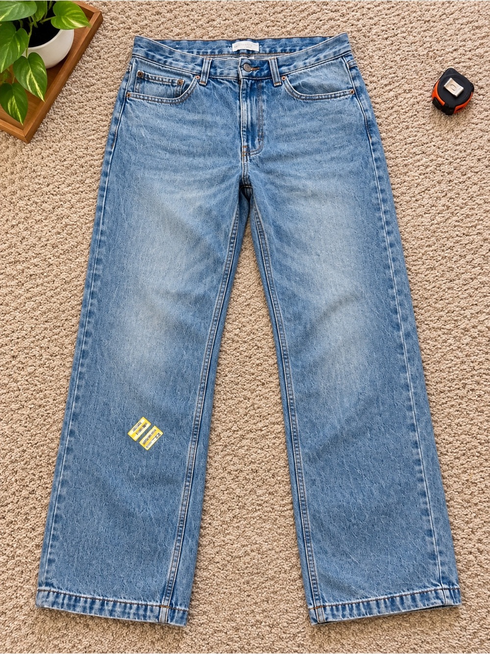 Original Use Light Blue Relaxed Straight-Leg Jeans